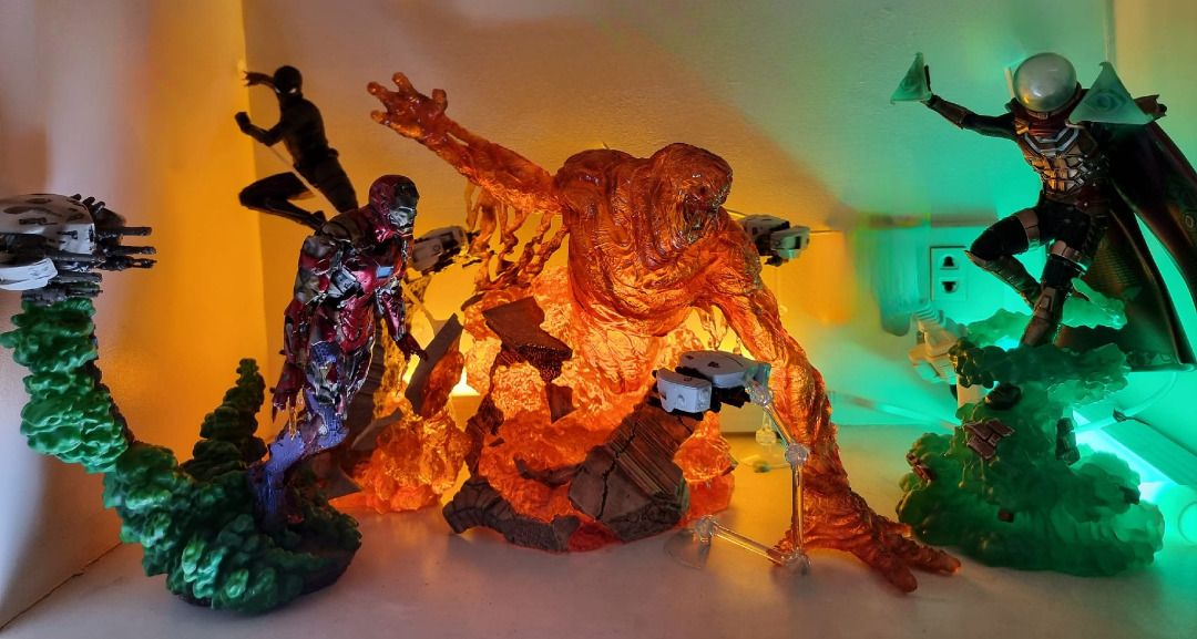 FS: Iron Studios Far From Home spiderman SET (Category: Figurines & Statues) located in Quezon City. Submitted by boldstar69 (Listing ID 1254275970, Image 1). Description: For sale: iron studios complete set of far from home with extra dones and lights! Night monkey Moltenman Mysterio Ironman zombie illusion 3 Custom drones All figure 10/10 condition Complete All Box 9.8 condition For only 33k!!!! Super steal na yan!!! Location qc cubao Pm me.
