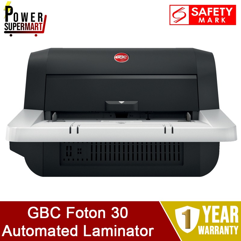 GBC Foton 30 Lamination Machine. 30 Sheet Capacity. 98 Time Savings