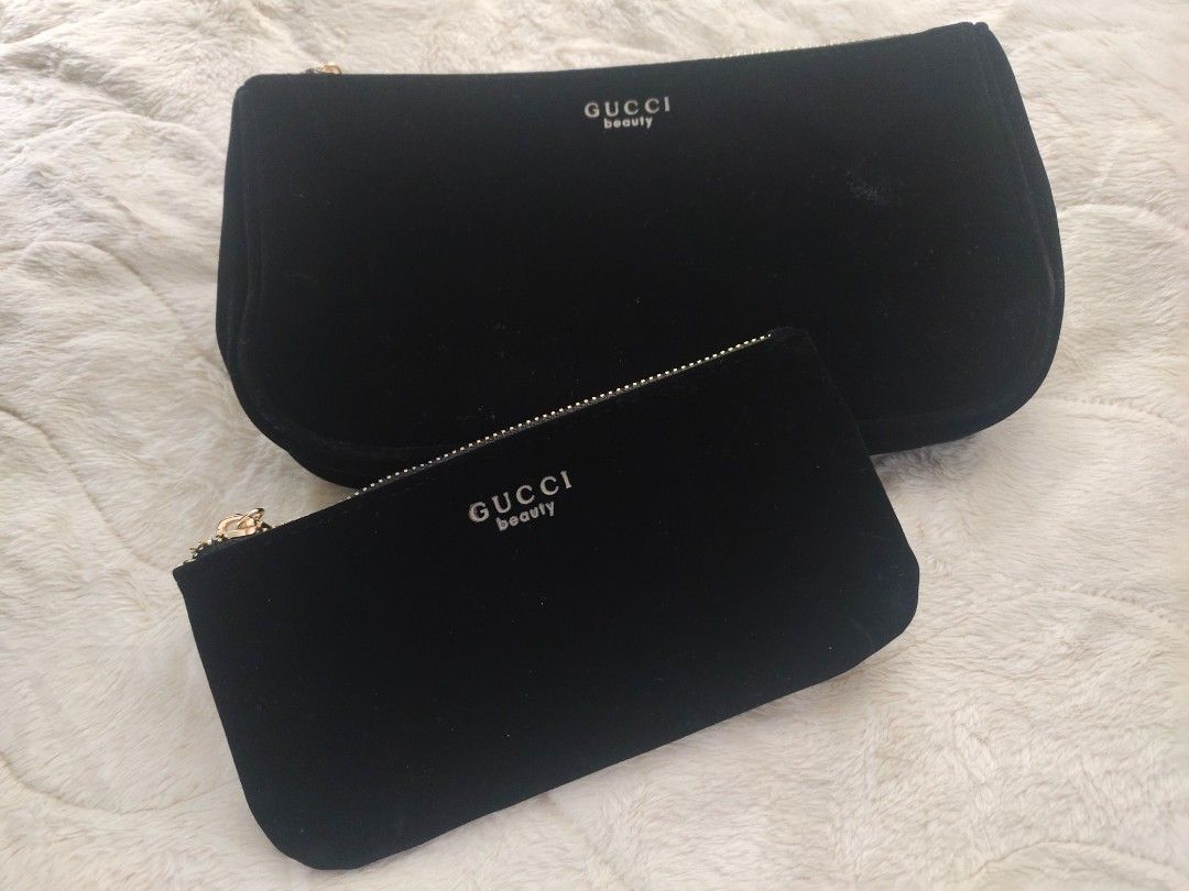 Gucci velvet makeup bag sales
