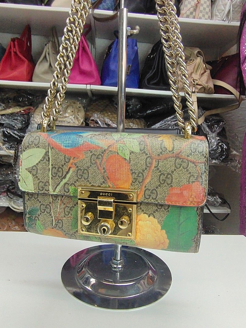 GUCCI GG SUPREME PADLOCK LIMITED EDITION CROSSBODY BAG, Luxury, Bags