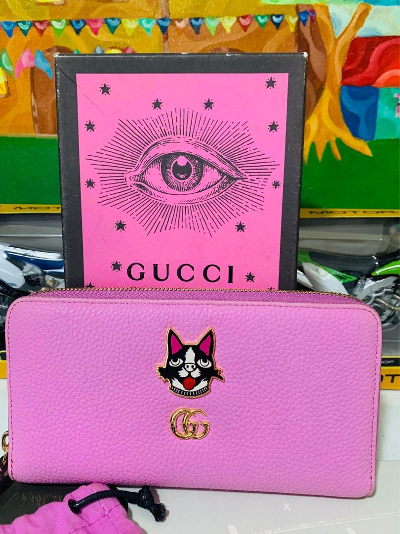 Gucci Pink GG Marmont Leather