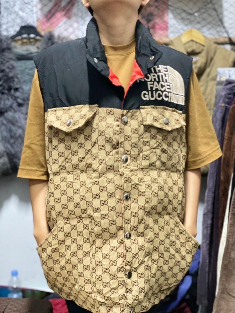 Gucci x The North Face vest pad GG