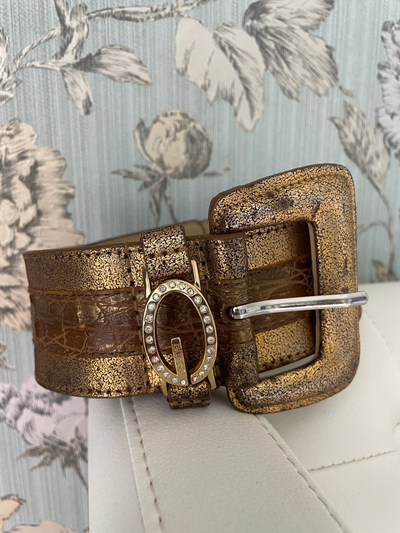 Guess gold belt sales