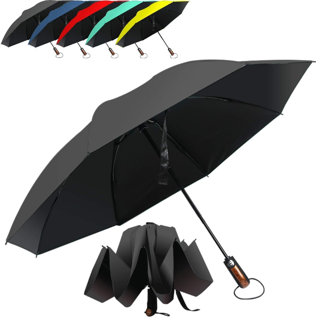 Hailstorm Inverted Umbrella. A Compact Umbrella with Ergonomic Handle