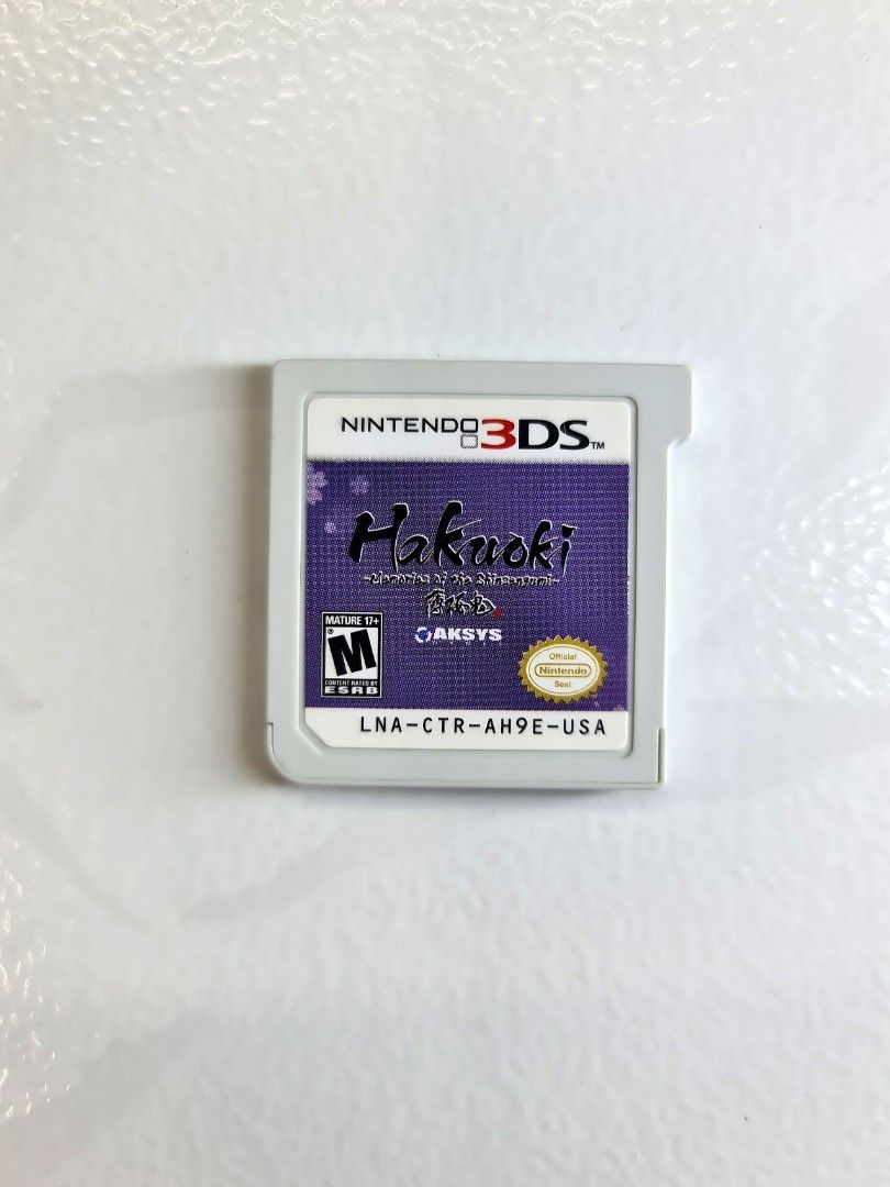 Hakuoki Memories of Shinsengumi *Extreme Rarity, Cartridge Only