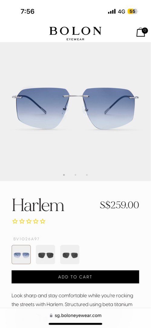 Harlem Sunglasses Bolon Eyewear, Men's Fashion, Watches