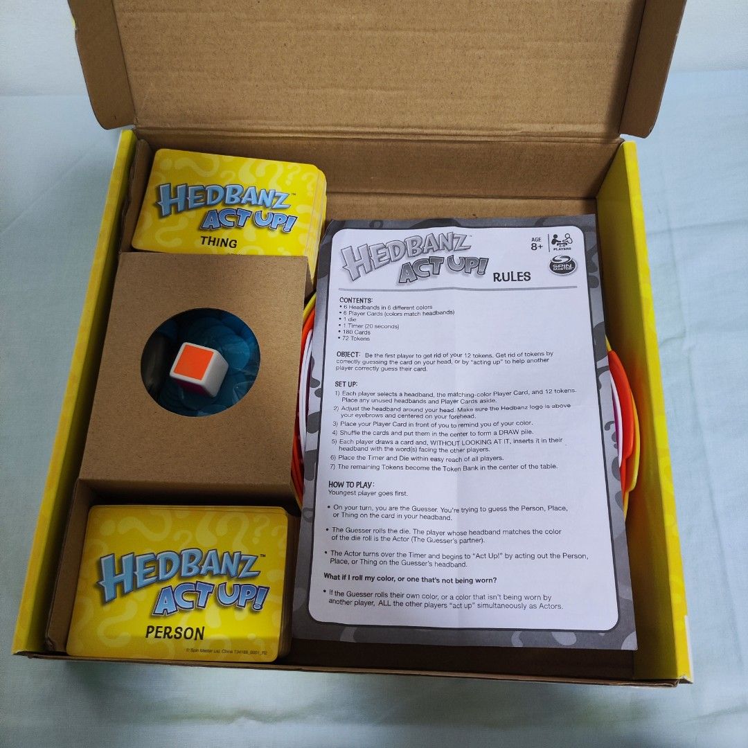 Hedbanz Act Up!, Hobbies & Toys, Toys & Games on Carousell