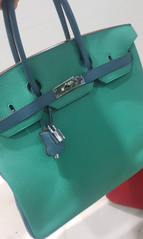 Hermes Birkin bicolor 35cm, Luxury, Bags & Wallets on Carousell