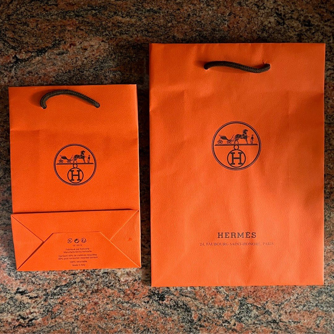 Hermes paper bag, Luxury, Accessories on Carousell