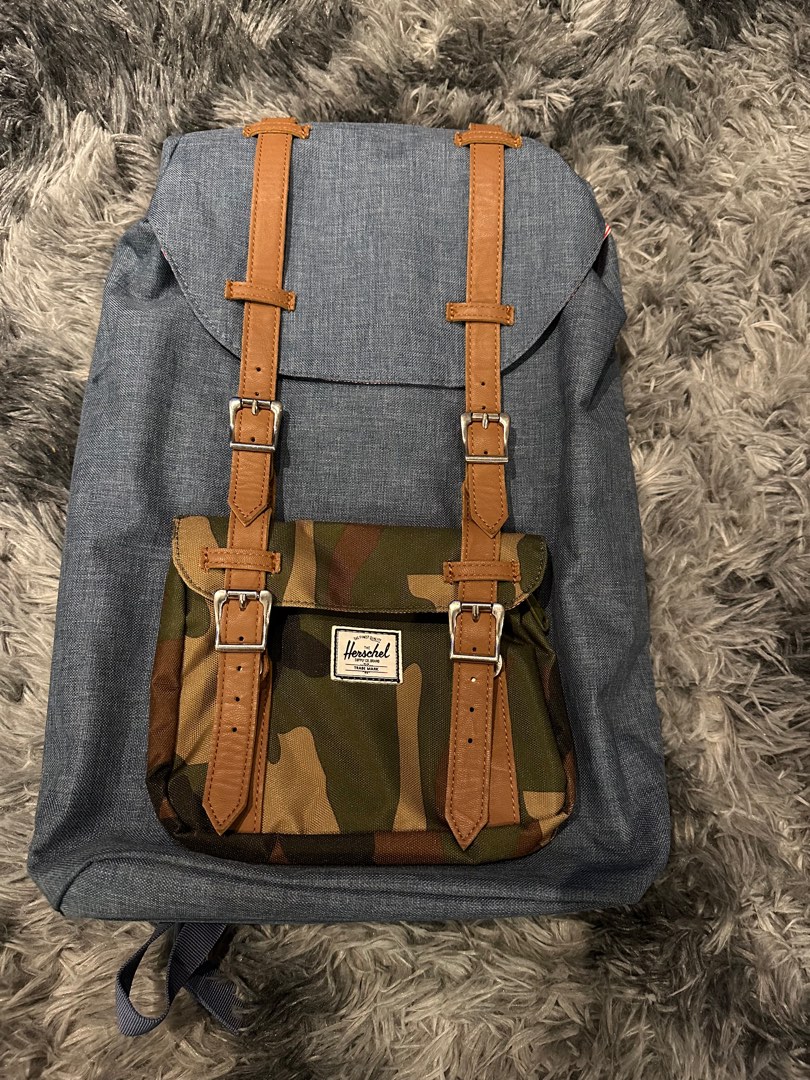 Herschel supply co. Brand backpack men women blue denim cameo with