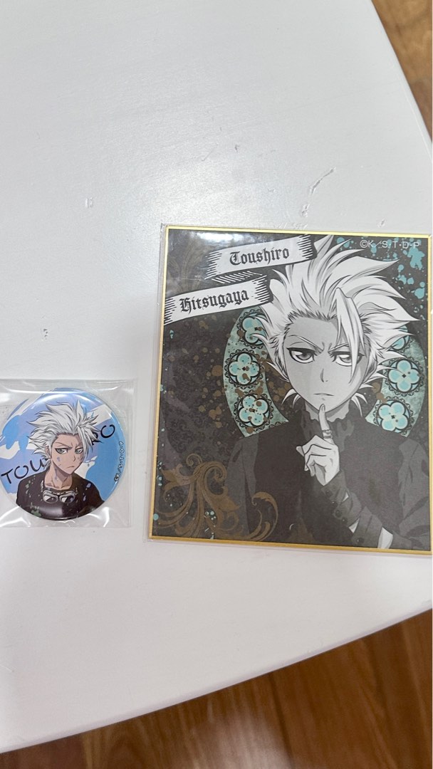 Hitsugaya toshiro bleach can badge shikishi anime official merch