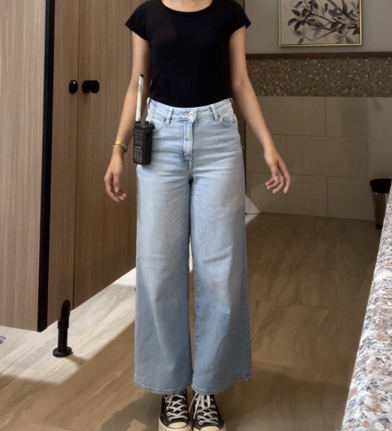 H&m wide jeans sales