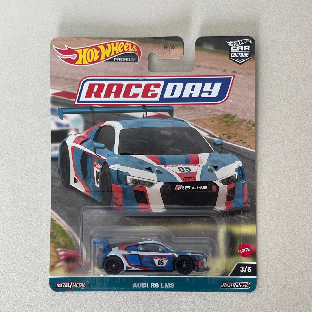 Hot Wheels Premium Race Day Audi R8 LMS Hobbies Toys Toys