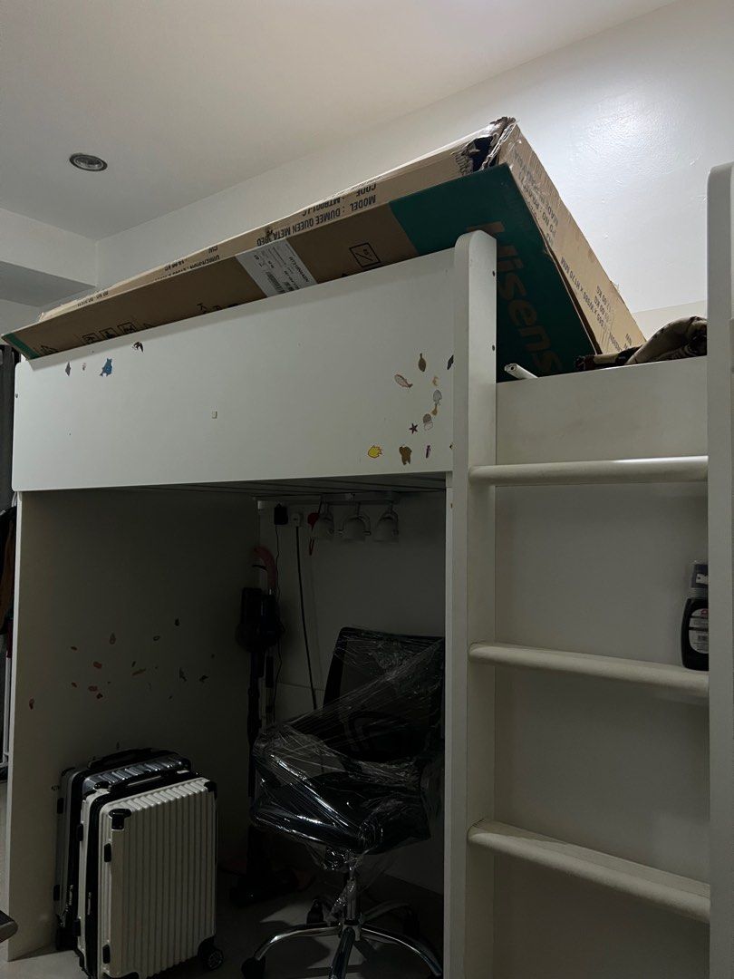 Ikea bunk store bed with wardrobe
