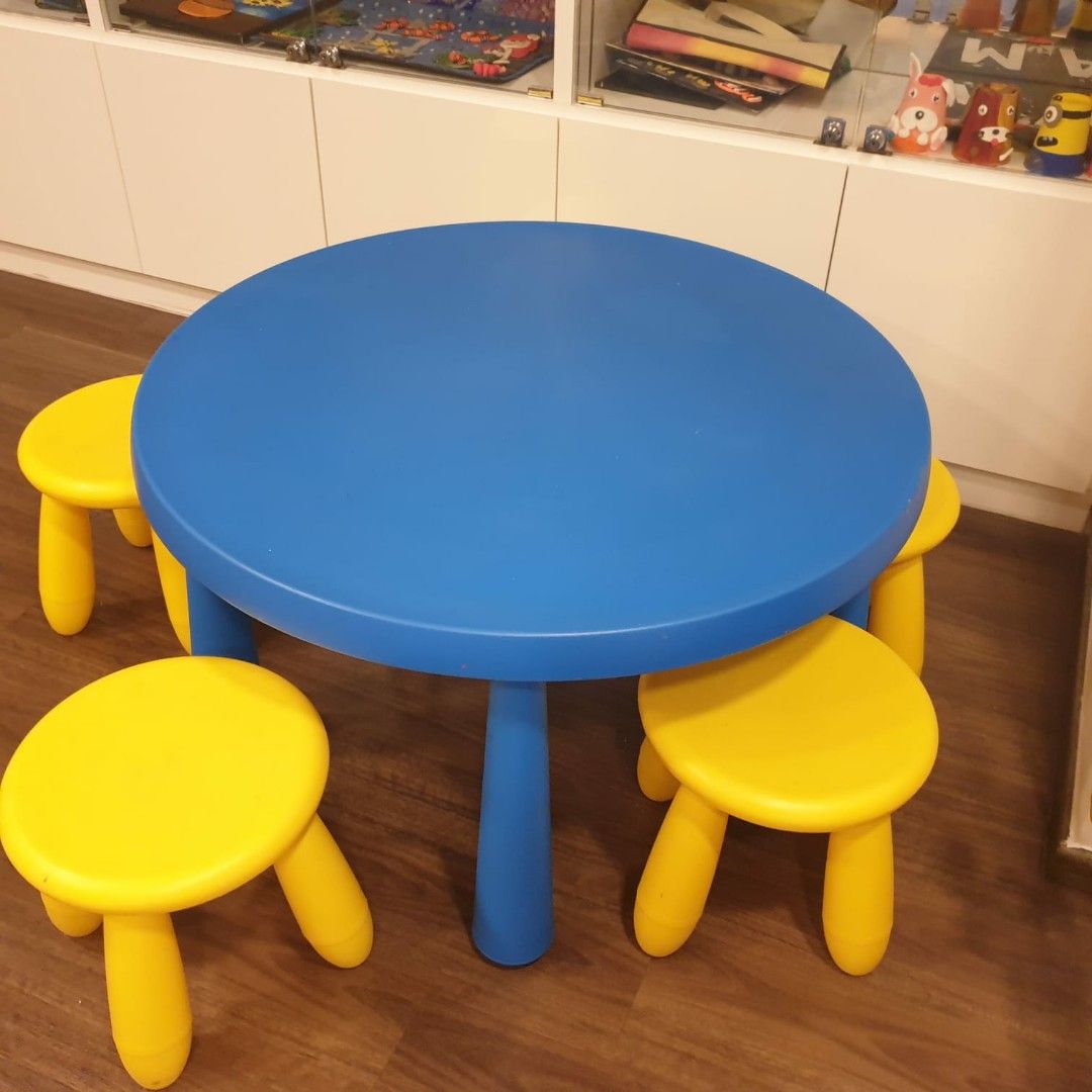 Ikea round kids best sale table