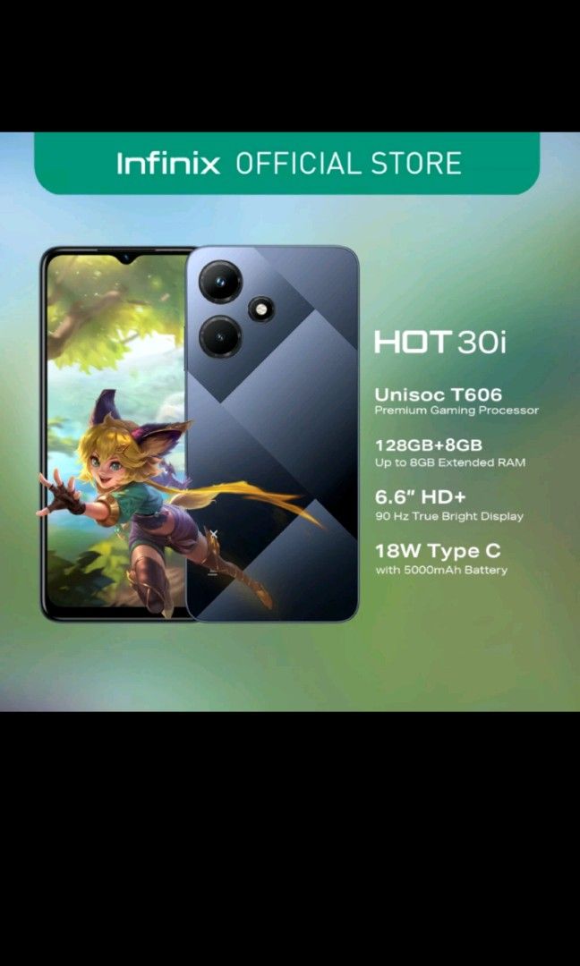 Infinix hot 30i (Category: Android Others) located in Pasig City. Submitted by claudinepaguirigan_bird (Listing ID 1254384357, Image 3). Description: Infinix hot 30i used only for months no issues.