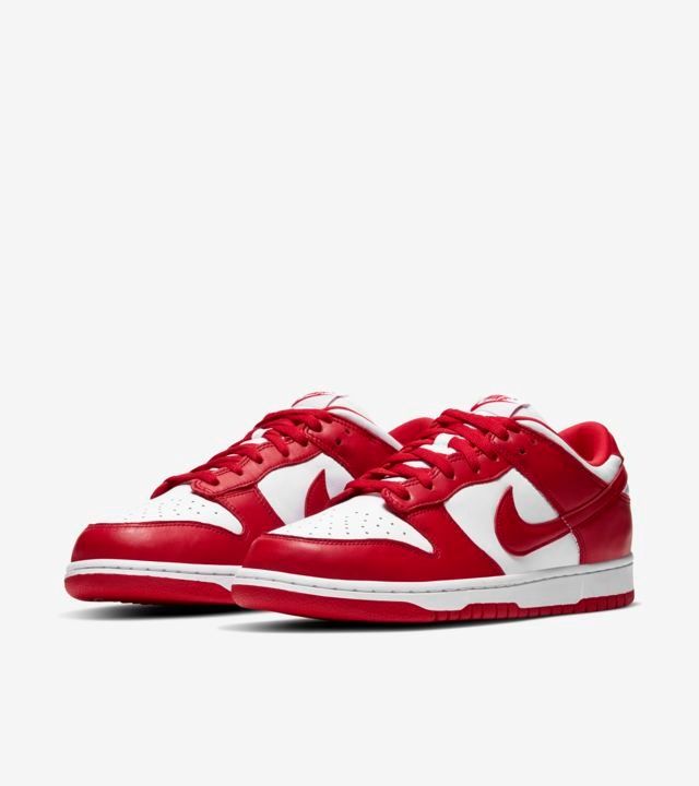 INSTOCK UNIVERSITY RED/ WHITE NIKE DUNK LOW