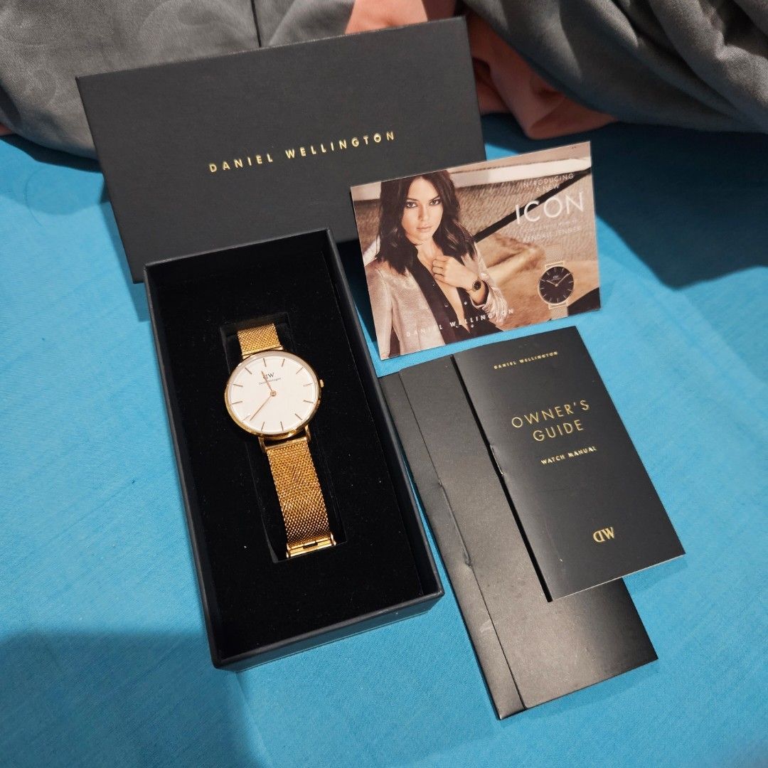 Jam DW Daniel Wellington Petite Melrose 28mm Rose Gold Mesh Strap