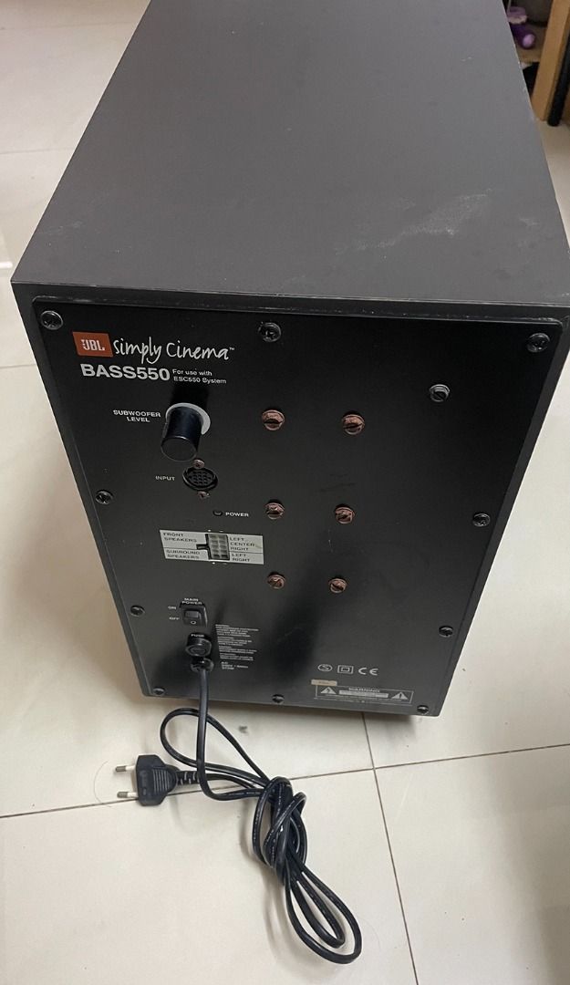 Jbl simply cinema bass 550 hot sale