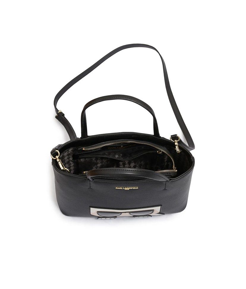 Ted Baker Krysten Bar-detail Saffiano Leather Mini Tote Bag in Black