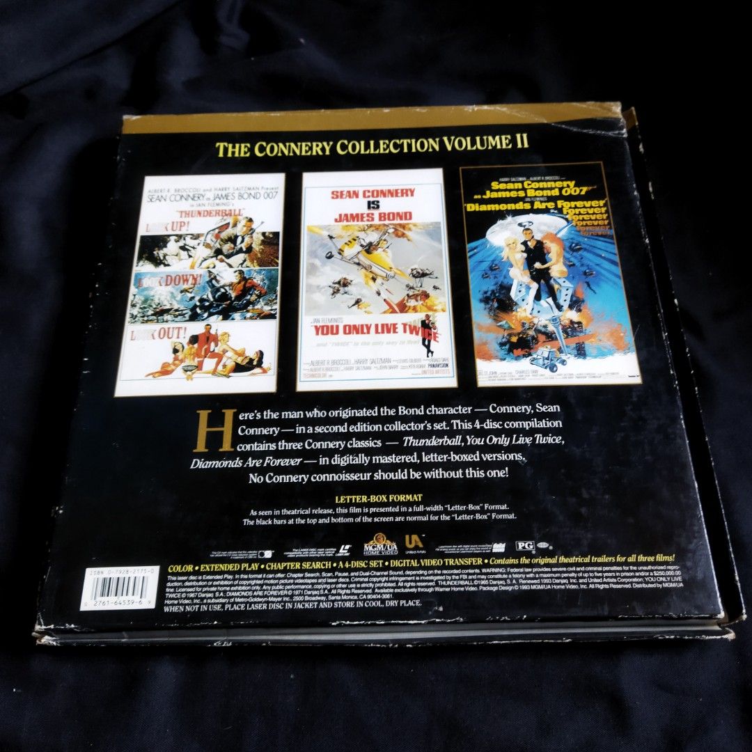 Kaset laser disc jadul James bond, Antik, Pajangan di Carousell