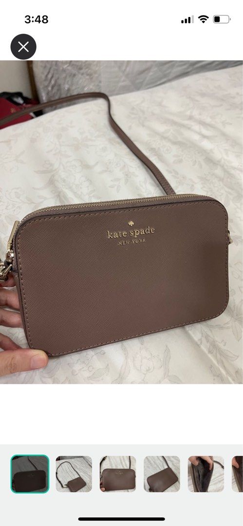 Kate spade light brown sling bag, Women's Fashion, Bags u0026 Wallets,  Cross-body Bags on Carousell