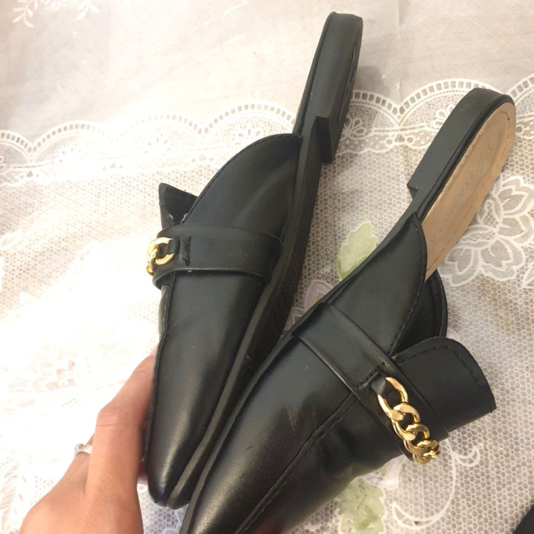 Next ladies black discount loafers