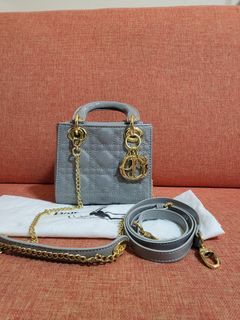 Lady dior 17cm Patent leather