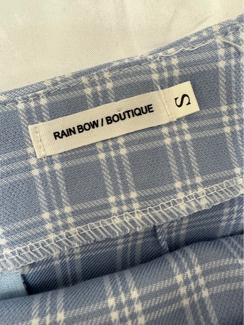 Vintage pink and blue plaid mini skirt 🩷