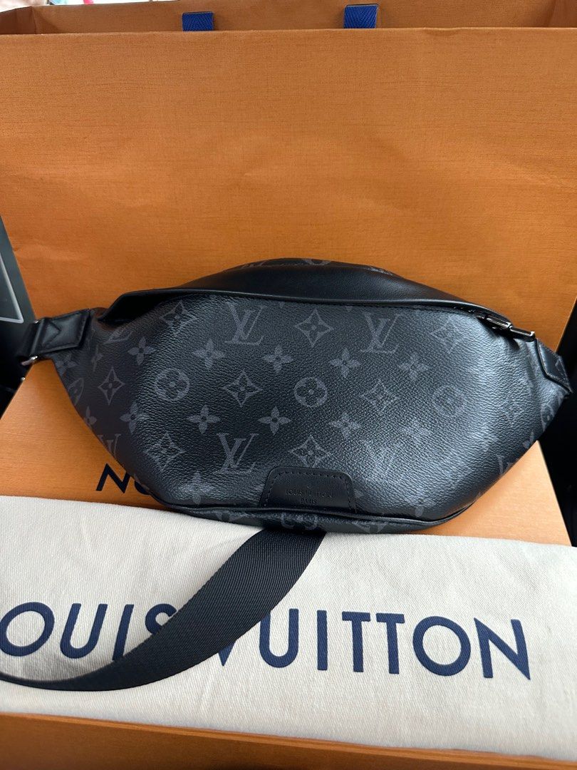 LV Discovery Bumbag Monogram Eclipse, Luxury, Bags & Wallets on Carousell