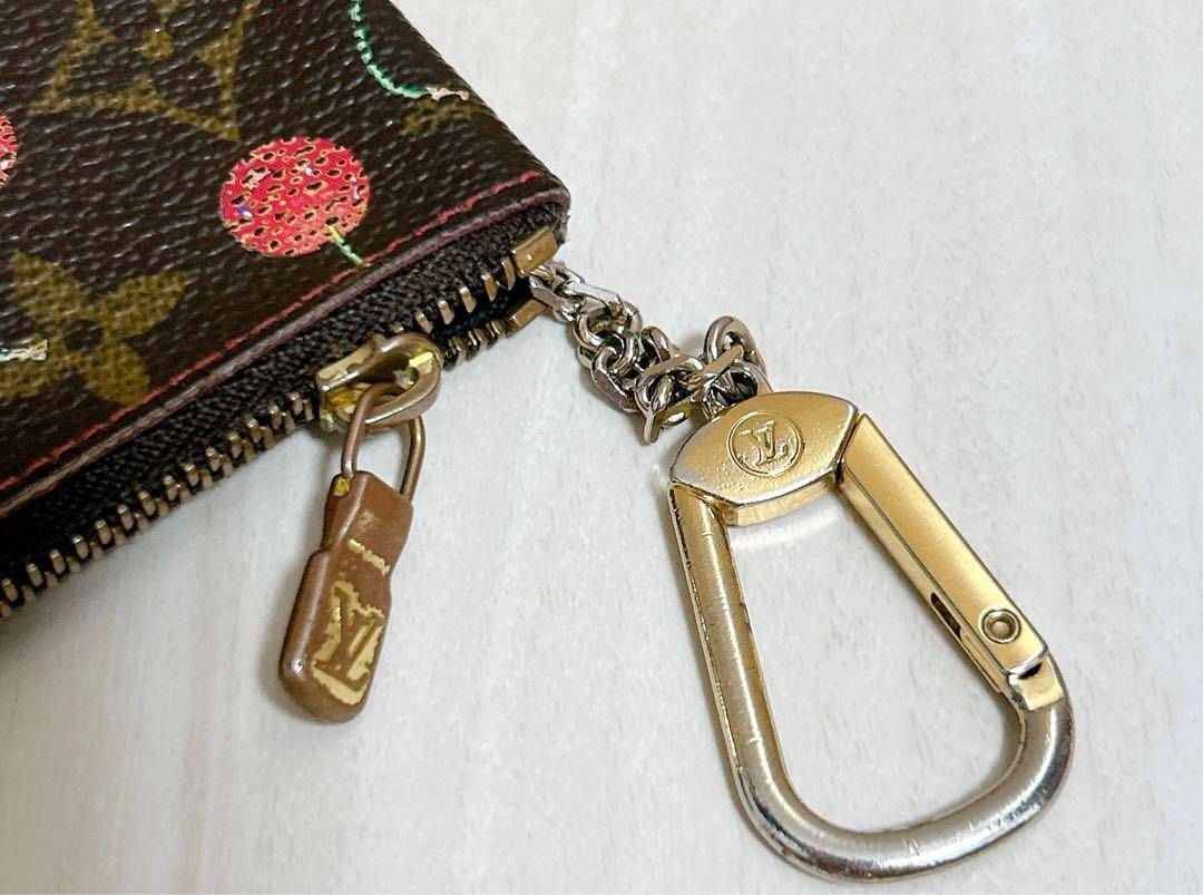 LOUIS VUITTON Murakami Pochette Cles Monogram Cherry Coin Purse Wallet  M95042 LV