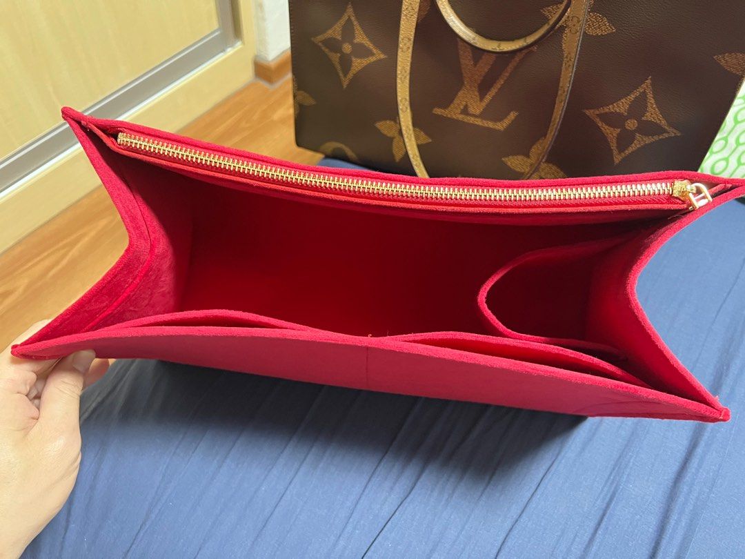 Louis Vuitton On the Go Bag GM Insert in Red, Women's Fashion
