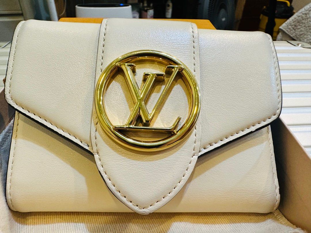 Louis Vuitton LV Pont 9 Compact Wallet, Beige, One Size