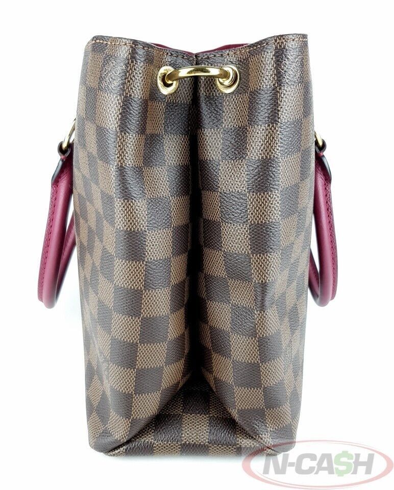 LOUIS VUITTON, Damier Ebene LV Riverside Lie De Vin Handbag