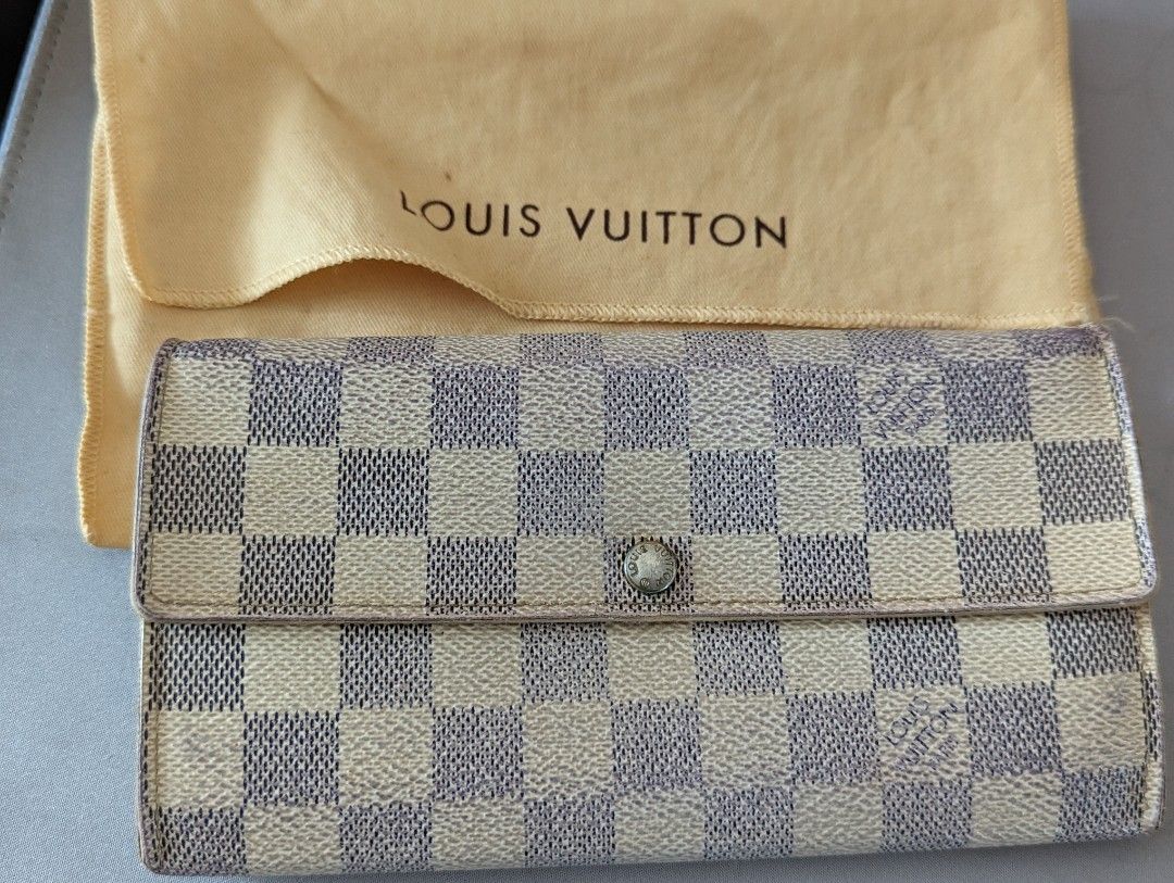 Louis Vuitton Azur Canvas Sarah GM Long Wallet LV-W1110P-A004