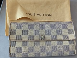 Louis Vuitton Marco Wallet Damier Azur White/Blue in Canvas - US