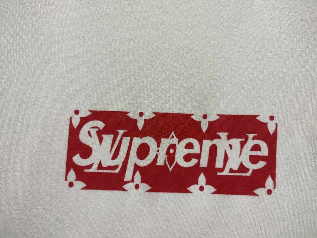 Supreme x Louis Vuitton Box Logo Hoodie, Luxury, Apparel on Carousell