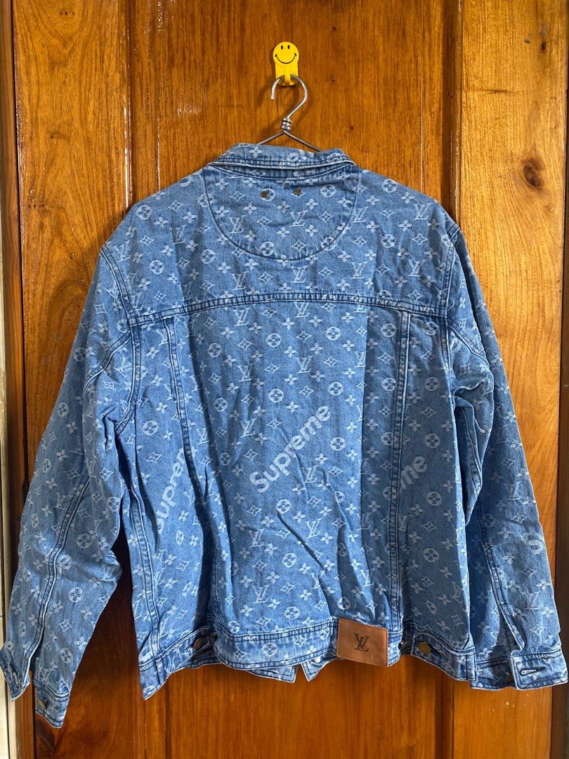 Louis Vuitton x Supreme Denim Jacket, Men's Fashion, Coats, Jackets and  Outerwear on Carousell