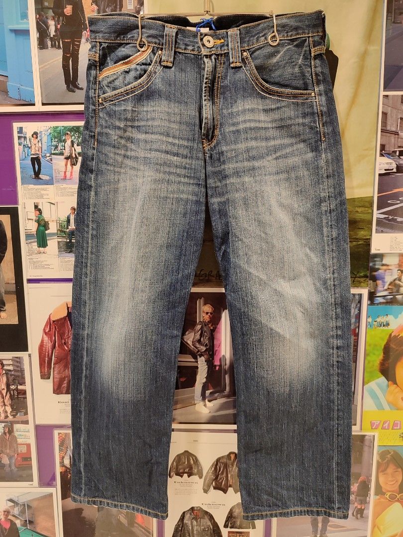 Low back pocket jeans top
