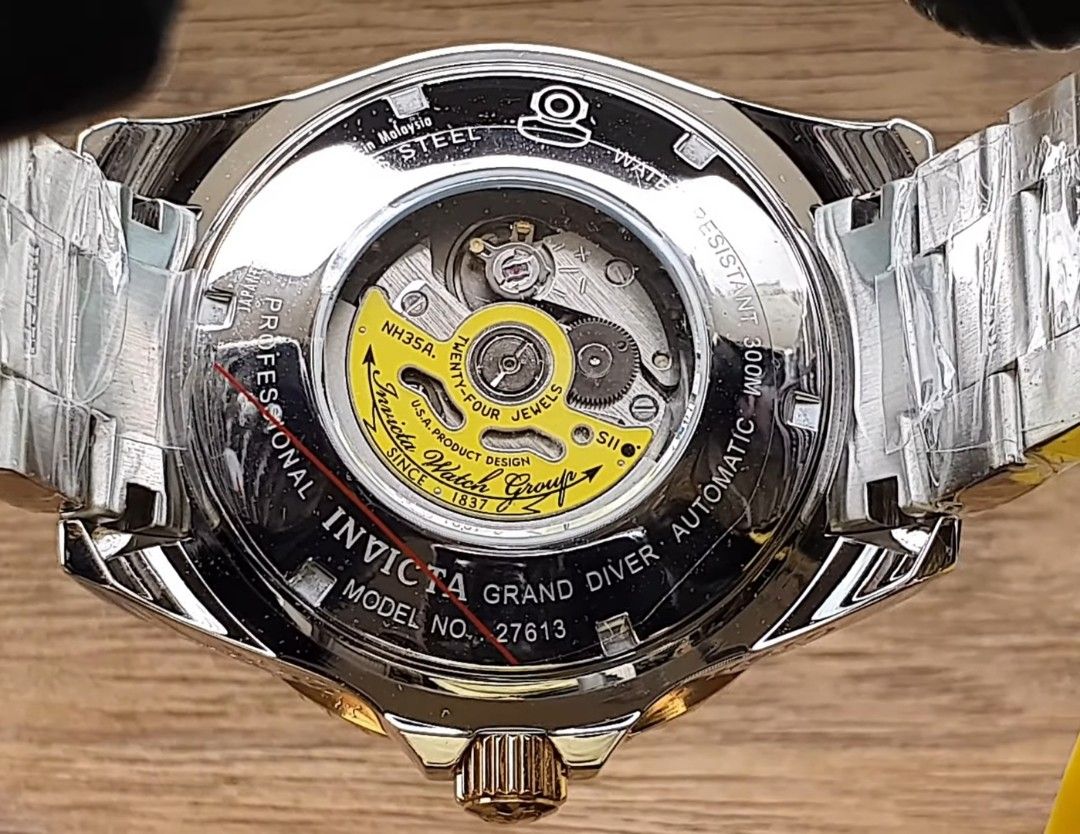 Lowest Price Invicta Grand Diver 300m Men s Automatic Blue Dial Two Tone Stainless Steel Watch invicta Birthday gift birthday BRAND NEW IN BOX Men s Fashion Watches Accessories Watches on Carousell