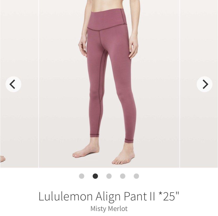 Align Pant II 25, Misty Merlot