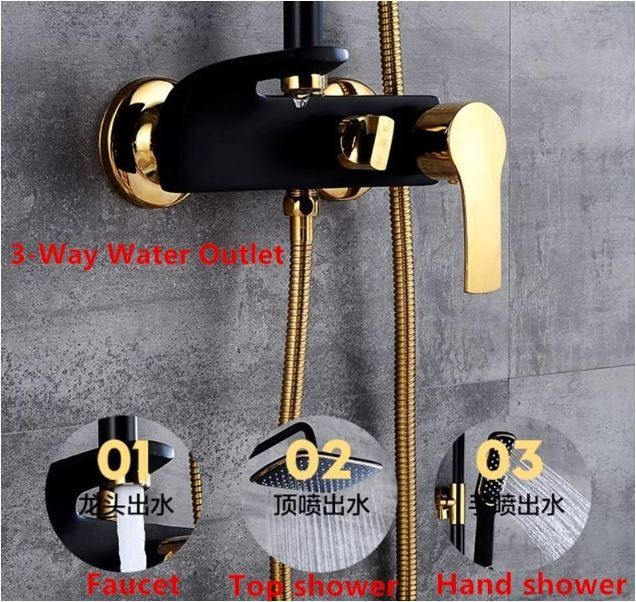 copper shower faucets