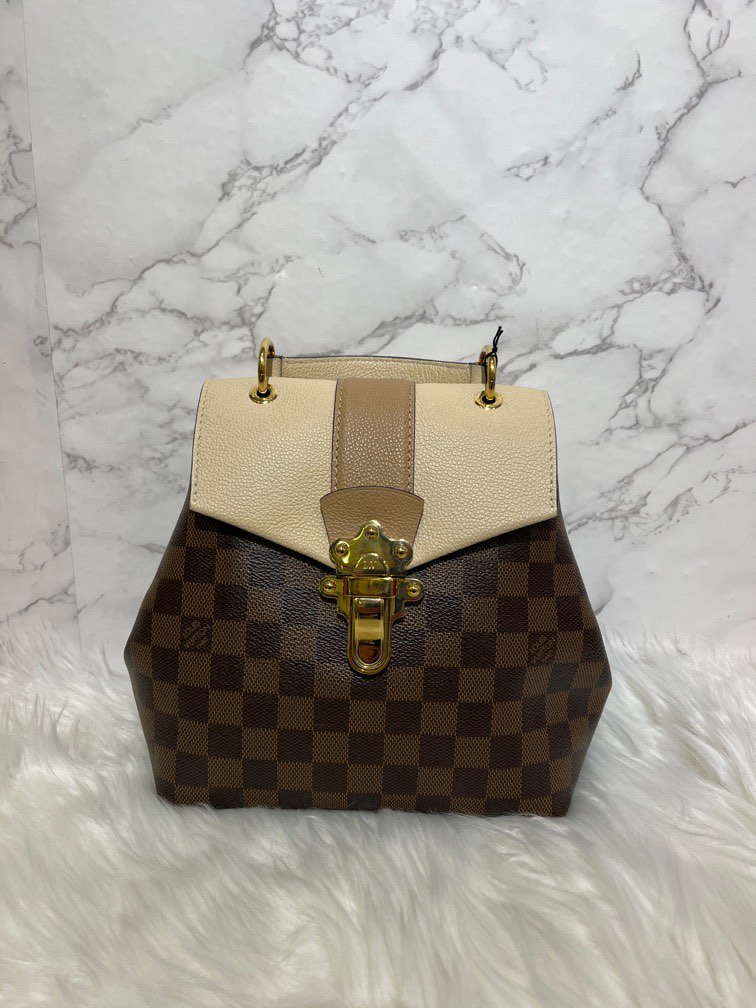 Louis Vuitton Damier Ebene Clapton Backpack Creme