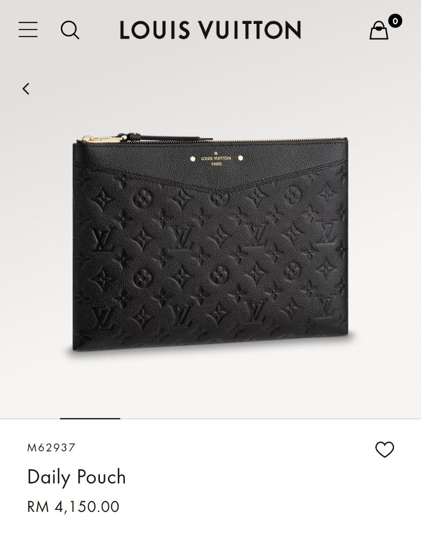 Lv Daily Pouch, Luxury, Bags & Wallets, Clutches On Carousell