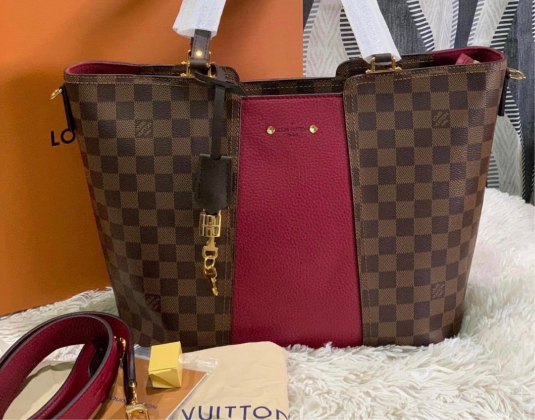 Louis Vuitton Jersey Damier Ebene Magnolia, Luxury, Bags & Wallets on  Carousell
