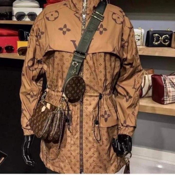 Lv trench coat, Women's Fashion, Coats, Jackets and Outerwear on Carousell