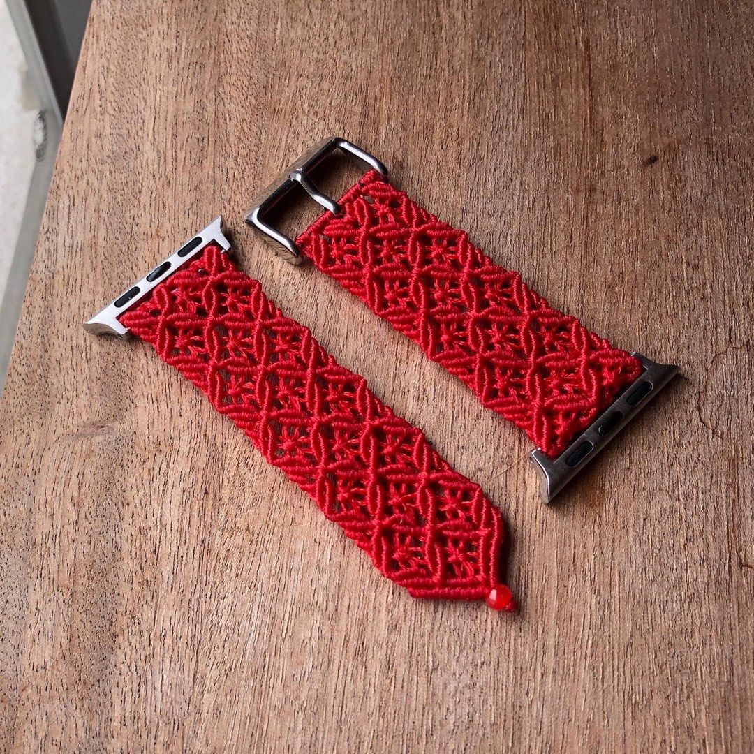 Macrame apple watch band hot sale