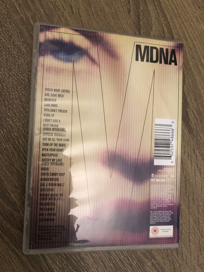 🈹️Madonna ＂MDNA World Tour ＂演唱會DVD, 興趣及遊戲, 音樂、樂器