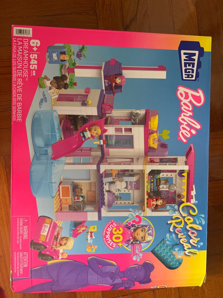 Mega Barbie dream house Lego color reveal 30+ surprise, 興趣及遊戲, 玩具 & 遊戲類 Carousell