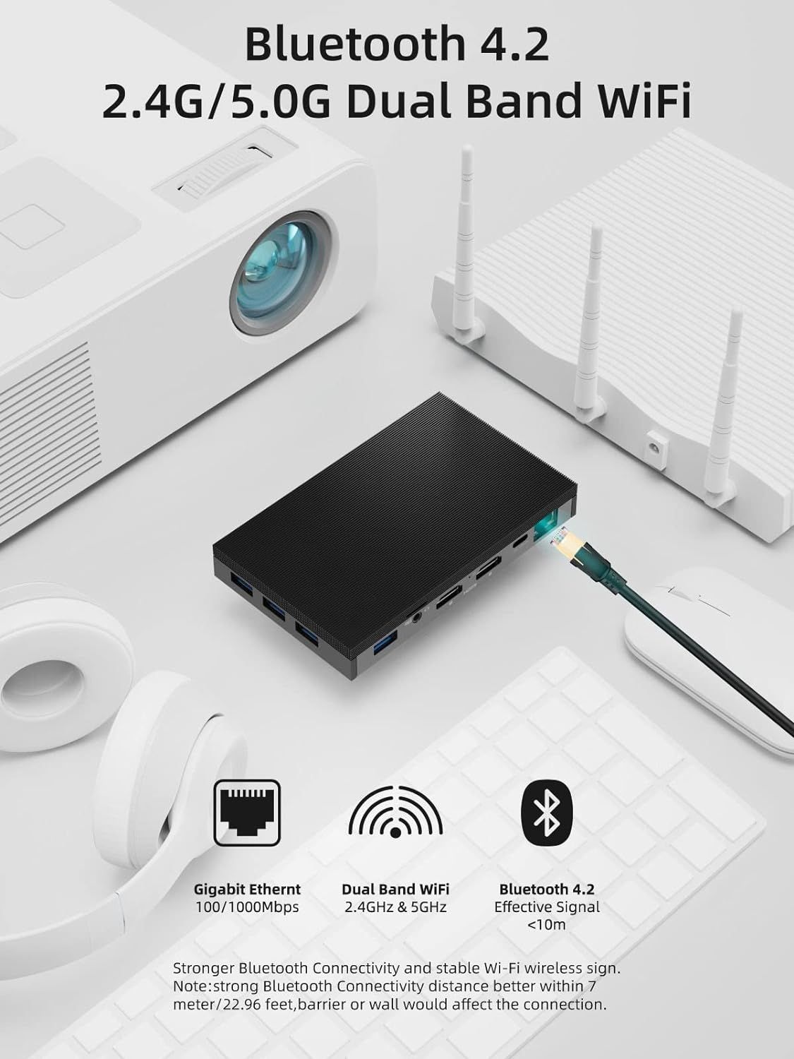 MeLE Quieter2Q Fanless Mini PC Windows 11 pro Celeron J4125 8GB 128GB ...